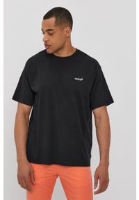 Levi's® - Levi's T-shirt A0637.0001 męski kolor czarny gładki A0637.0001-Blacks. Okazja: na spotkanie biznesowe. Kolor: czarny. Materiał: bawełna, dzianina. Wzór: gładki. Styl: biznesowy #3