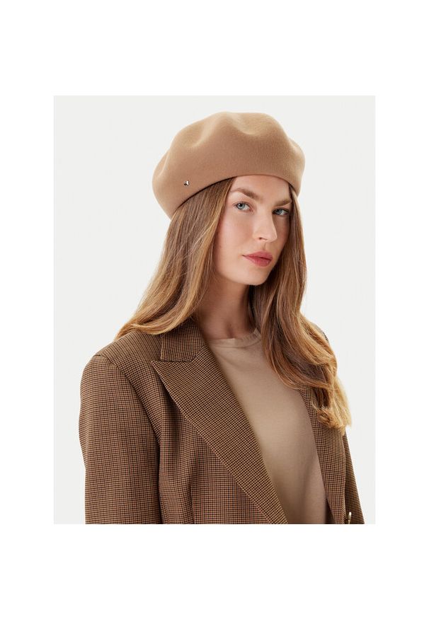 Beret Weekend Max Mara. Kolor: brązowy