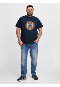 Blend T-Shirt 20715769 Granatowy Regular Fit. Kolor: niebieski. Materiał: bawełna #4