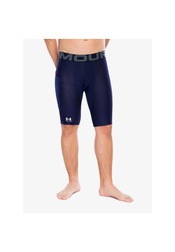 Spodenki treningowe męskie Under Armour HeatGear Pocket Long Shorts. Kolor: niebieski. Sport: fitness