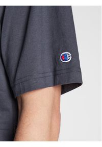 Champion T-Shirt Small C Logo 216548 Szary Custom Fit. Kolor: szary. Materiał: bawełna #5