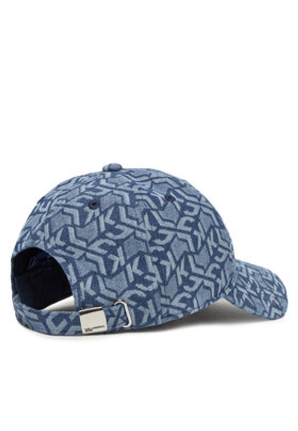 Karl Lagerfeld Jeans Czapka z daszkiem A2W33091 Niebieski. Kolor: niebieski. Materiał: bawełna, materiał