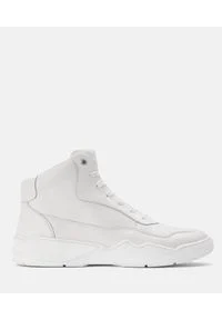 Kazar - Białe sneakersy męskie. Okazja: na co dzień. Kolor: biały. Materiał: jeans, skóra #1