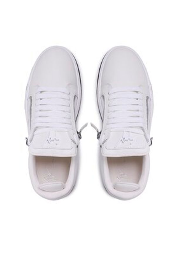 Giuseppe Zanotti Sneakersy RM30035 Biały. Kolor: biały. Materiał: skóra