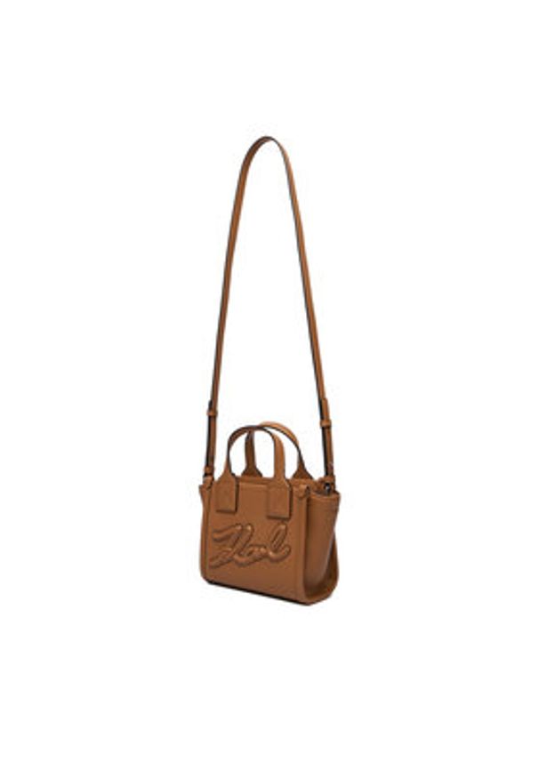Karl Lagerfeld - KARL LAGERFELD Torebka A3W30028 Brązowy. Kolor: brązowy. Materiał: skórzane