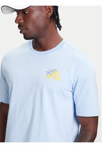 Adidas - adidas T-Shirt Food Grilled Cheese Graphic JM6460 Błękitny Regular Fit. Kolor: niebieski. Materiał: bawełna #4