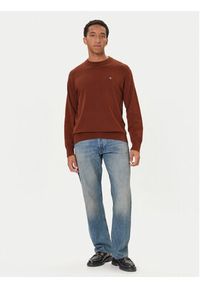 Calvin Klein Jeans Sweter LV04RC309G Czerwony Regular Fit. Kolor: czerwony. Materiał: bawełna