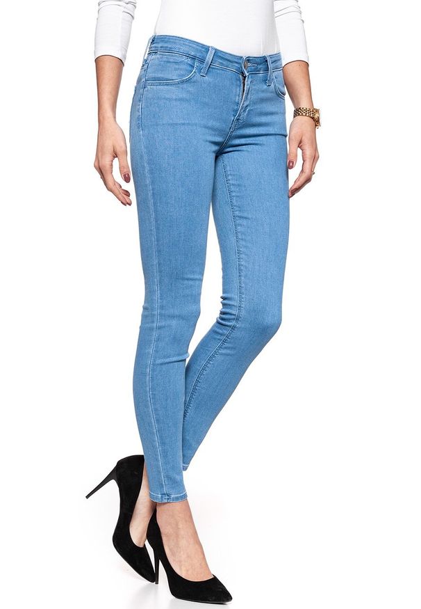 Lee - SPODNIE DAMSKIE LEE SCARLETT LAGOON L526AJRP. Wzór: jednolity