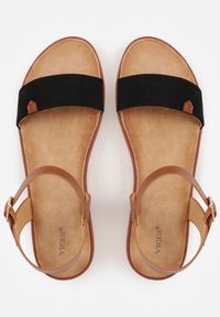 Renee - Czarne Sandały VICES w Stylu Basic z Paskiem z Klamerką Loretha. Okazja: na co dzień. Zapięcie: pasek. Kolor: czarny. Styl: casual, street #5