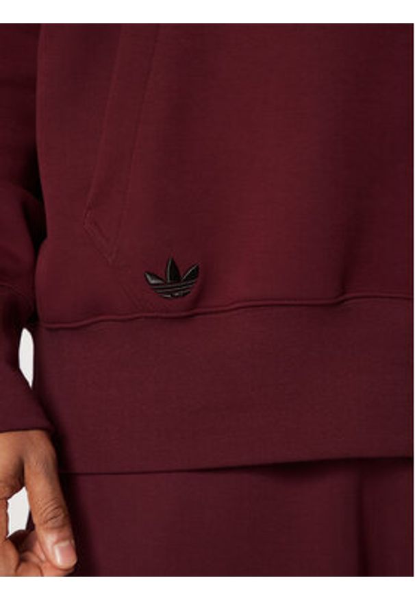 Adidas - adidas Bluza Neuclassics JC9936 Bordowy Oversize. Kolor: czerwony. Materiał: bawełna