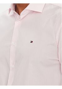 TOMMY HILFIGER - Tommy Hilfiger Koszula MW0MW38347 Różowy Slim Fit. Kolor: różowy. Materiał: bawełna #3