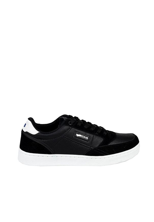 Gas Sneakersy "Jeb MIX" | GAM224121 | Jeb MIX | Mężczyzna | Czarny. Kolor: czarny. Materiał: skóra ekologiczna. Wzór: aplikacja