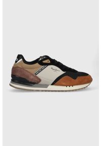 Pepe Jeans sneakersy LONDON FOREST M kolor brązowy PMS30992. Nosek buta: okrągły. Kolor: brązowy. Materiał: guma #1