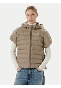 EA7 Emporio Armani Bezrękawnik 7W000477 AF12476 U6167 Beżowy Regular Fit. Kolor: beżowy. Materiał: syntetyk. Długość rękawa: bez rękawów #1