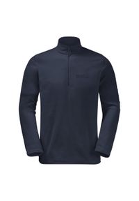 Bluza polarowa męska Jack Wolfskin Taunus HZ. Kolor: niebieski. Materiał: polar