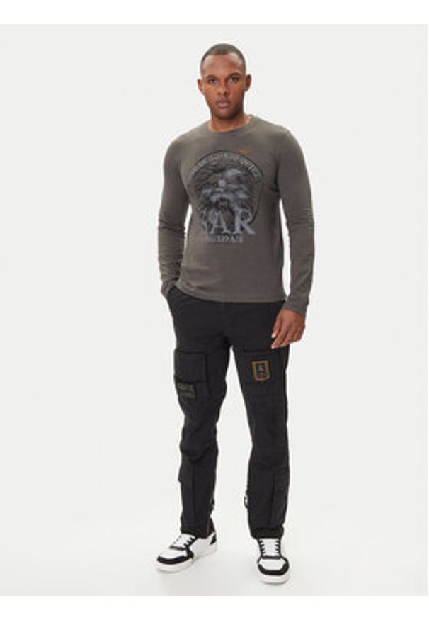 Aeronautica Militare Spodnie materiałowe 252PA1387UCT0149 Czarny Regular Fit. Kolor: czarny. Materiał: bawełna