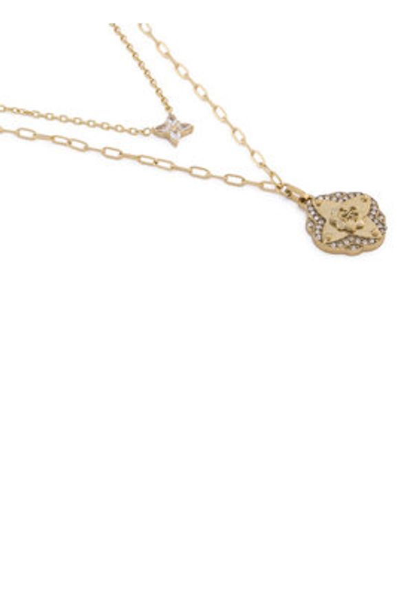 Guess Naszyjnik JUBN05 507JW Złoty. Materiał: metalowe. Kolor: złoty