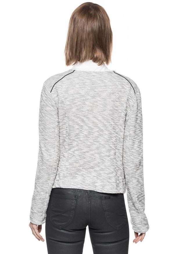 Tom Tailor - DAMSKI ŻAKIET TOM TAILOR FEMININE BOUCLE JACKET. Materiał: dzianina. Wzór: melanż
