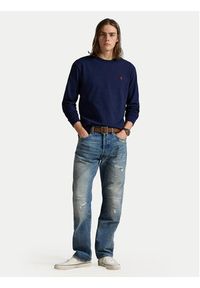 Polo Ralph Lauren Longsleeve 710970697003 Granatowy Classic Fit. Typ kołnierza: polo. Kolor: niebieski. Materiał: bawełna. Długość rękawa: długi rękaw #3