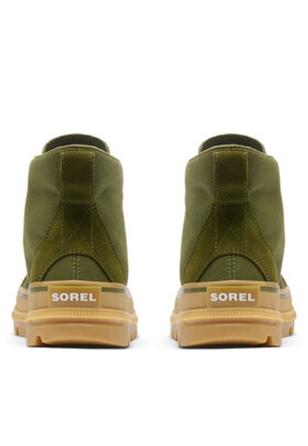 sorel - Sorel Sneakersy SCOUT N ABOUT™ Men's Mid Sneaker 2113341 Zielony. Kolor: zielony. Materiał: materiał