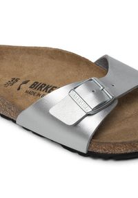 Birkenstock Klapki Madrid Bs 0040413 Srebrny. Kolor: srebrny. Materiał: skóra #4
