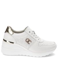 Białe Sneakersy S.Barski Stylowe Obuwie Damskie. Kolor: biały. Materiał: materiał. Styl: elegancki #3