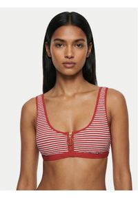 Seafolly Góra od bikini Clubhouse 31549-281 Pomarańczowy. Kolor: pomarańczowy. Materiał: syntetyk #1