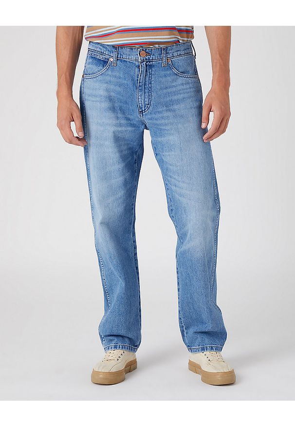 Wrangler - WRANGLER FRONTIER MĘSKIE SPODNIE JEANSOWE JEANSY BLUE BILL W16VEH40O