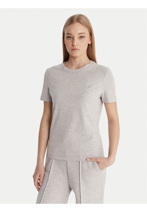 Guess T-Shirt V6RI07 J1314 Szary Regular Fit. Kolor: szary. Materiał: bawełna