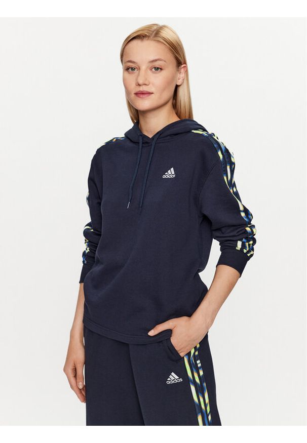 Adidas - adidas Bluza IL5875 Niebieski Regular Fit. Kolor: niebieski. Materiał: bawełna