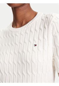 TOMMY HILFIGER - Tommy Hilfiger Sweter WW0WW45656 Écru Regular Fit. Materiał: bawełna #4