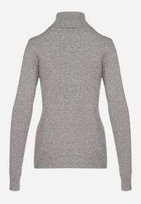 Born2be - Szary Golf Sweter z Wiskozą i Kaszmirem Zailaya. Okazja: na co dzień. Typ kołnierza: golf. Kolor: szary. Materiał: kaszmir, wiskoza. Styl: casual #6