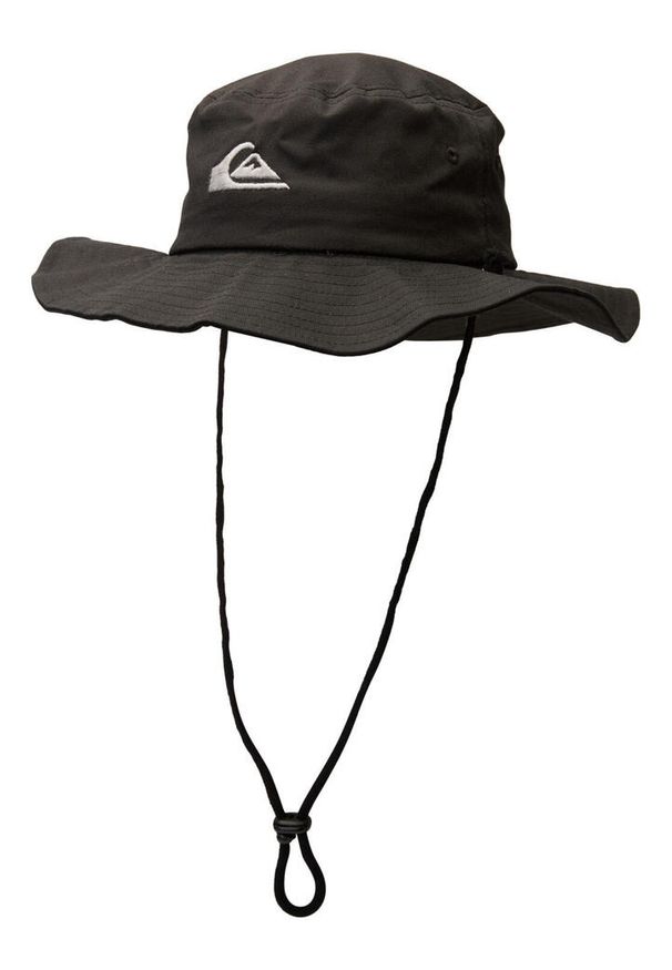 Quiksilver - Kapelusz typu boonie safari dla Mężczyzn BUSHMASTER Czarny. Kolor: brązowy, zielony, wielokolorowy. Materiał: materiał, bawełna. Wzór: haft