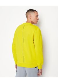Armani Exchange - ARMANI EXCHANGE - Bawełniana żółta bluza z logowaniem. Kolor: żółty. Materiał: bawełna. Długość rękawa: długi rękaw. Długość: długie #6