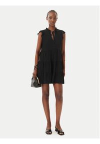 Vero Moda Sukienka codzienna Alba 10342656 Czarny Regular Fit. Okazja: na co dzień. Kolor: czarny. Materiał: wiskoza. Typ sukienki: proste. Styl: casual #4