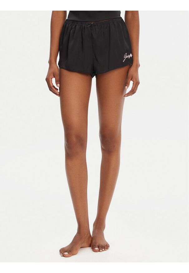 Juicy Couture Szorty piżamowe JCLHS125512 Czarny Regular Fit. Kolor: czarny. Materiał: syntetyk