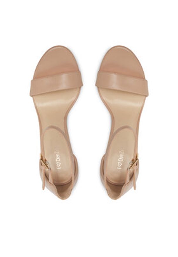 DeeZee Sandały DZ-010 Beżowy. Kolor: beżowy. Materiał: zamsz, skóra