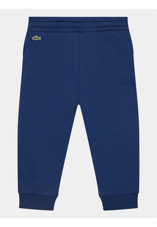 Lacoste Spodnie dresowe XJ1213 Granatowy Regular Fit. Kolor: niebieski. Materiał: bawełna