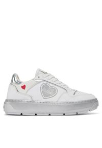 Love Moschino - Sneakersy LOVE MOSCHINO. Kolor: biały