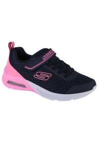 skechers - Buty sportowe Sneakersy dziewczęce, Skechers Microspec Max - Epic Brights. Kolor: niebieski. Sport: turystyka piesza