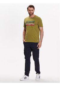 Dolomite T-Shirt 289177-1406 Khaki Regular Fit. Kolor: brązowy. Materiał: bawełna