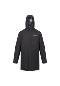 Regatta - Męska Długa Wodoodporna Kurtka Z Podszewką Christian Lacroix. Kolor: czarny. Długość: długie. Sport: turystyka piesza #1