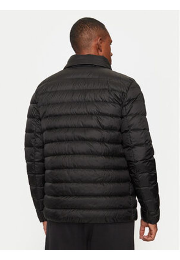 Geox Kurtka puchowa Warrens M4625E T3146 F9000 Czarny Regular Fit. Kolor: czarny. Materiał: syntetyk