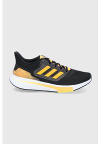 Adidas - adidas buty EQ21 Run GZ4082 kolor czarny. Nosek buta: okrągły. Zapięcie: sznurówki. Kolor: czarny. Materiał: guma. Sport: bieganie
