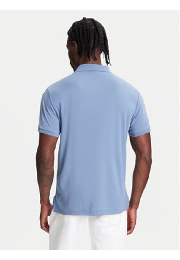 Polo Ralph Lauren Polo 710704319169 Niebieski Custom Slim Fit. Typ kołnierza: polo. Kolor: niebieski. Materiał: bawełna