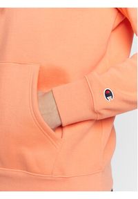 Champion Bluza Small Script Logo 217862 Pomarańczowy Regular Fit. Kolor: pomarańczowy. Materiał: bawełna, syntetyk