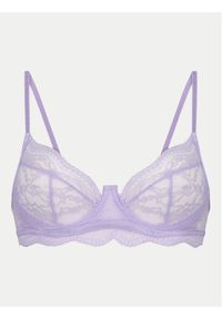 Hunkemöller Biustonosz z fiszbiną Isabelle 204678 Fioletowy. Kolor: fioletowy. Materiał: syntetyk #1