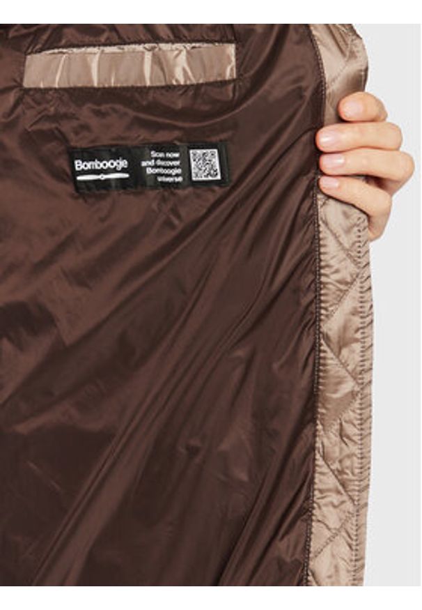 Bomboogie Kurtka puchowa CW 7522 T DLC Brązowy Regular Fit. Kolor: brązowy. Materiał: syntetyk