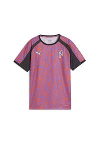 Puma - Młodzieżowa koszulka piłkarska Neymar Jr Creativity PUMA. Kolor: fioletowy, szary, wielokolorowy. Sport: piłka nożna