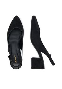 Jenny - JENNY Czółenka S4P96928-01 Czarny. Kolor: czarny. Materiał: materiał #6